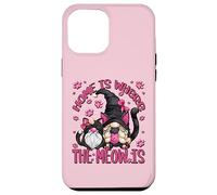 Funny Cat Saying For Women Cat Mom Home Is Where The Meow Is Carcasa para iPhone 12 Pro MAX