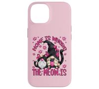 Funny Cat Saying For Women Cat Mom Home Is Where The Meow Is Carcasa para iPhone 14
