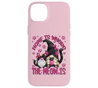 Funny Cat Saying For Women Cat Mom Home Is Where The Meow Is Carcasa para iPhone 14 Plus