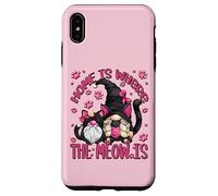 Funny Cat Saying For Women Cat Mom Home Is Where The Meow Is Carcasa para iPhone XS MAX