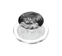 Funny Cat Selfie con OVNIs Maine Coon PopSockets PopGrip para MagSafe
