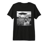 Funny Cat Selfie Tshirt Mujeres Mujeres UFO Teórico De La Camiseta Premium
