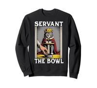 Funny Cat Servant The Bowl Cat Lover Cat Sudadera