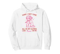 Funny Cat Sorry I Can't Come All My Clothes Look Stupid Sudadera con Capucha