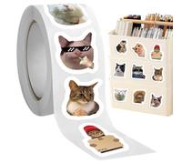 Funny Cat Stickers - 500 Pieces Waterproof Stickers Meme | Novelty Toys For Car Laptop Bottle Home Decoration Teens Kids Family Friends Diy Scrapbook Accessories