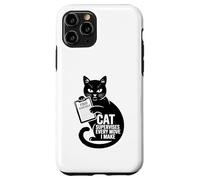 Funny Cat supervisa Cada Movimiento Que Hago Humor Carcasa para iPhone 11 Pro