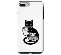 Funny Cat supervisa Cada Movimiento Que Hago Humor Carcasa para iPhone 7 Plus/8 Plus