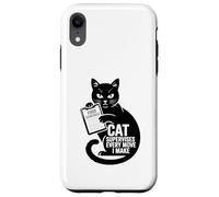 Funny Cat supervisa Cada Movimiento Que Hago Humor Carcasa para iPhone XR