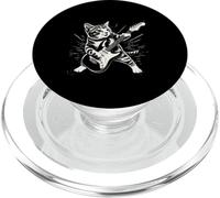 Funny Cat Tocando en Guitarrista eléctrico PopSockets PopGrip para MagSafe