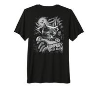Funny Cat Vampurr Bites Again Halloween Vintage Graphic Camiseta Premium