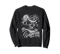 Funny Cat Vampurr Bites Again Halloween Vintage Graphic Sudadera