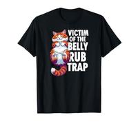 Funny Cat Victim of The Belly Rub Trap Kitten Joke Camiseta