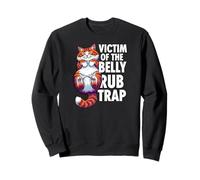 Funny Cat Victim of The Belly Rub Trap Kitten Joke Sudadera