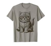 Funny Cat With Meow Sunglasses Cute Graphic Camiseta