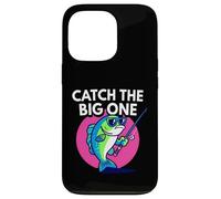 Funny Catch The Big One Fishing Fish Carcasa para iPhone 13 Pro