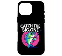 Funny Catch The Big One Fishing Fish Carcasa para iPhone 16 Pro MAX