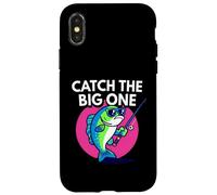 Funny Catch The Big One Fishing Fish Carcasa para iPhone X/XS
