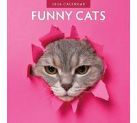 Funny Cats 2026 Square Wall Calendar