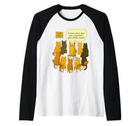 Funny Cats Anonymous Han pasado tres días Humor Camiseta Manga Raglan