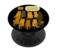 Funny Cats Anonymous Han pasado tres días Humor PopSockets PopGrip Adhesivo