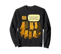 Funny Cats Anonymous Han pasado tres días Humor Sudadera