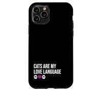 Funny Cats Are My Love Diseño de Lenguaje Carcasa para iPhone 11 Pro
