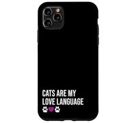 Funny Cats Are My Love Diseño de Lenguaje Carcasa para iPhone 11 Pro MAX