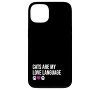 Funny Cats Are My Love Diseño de Lenguaje Carcasa para iPhone 13