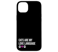 Funny Cats Are My Love Diseño de Lenguaje Carcasa para iPhone 14 Plus