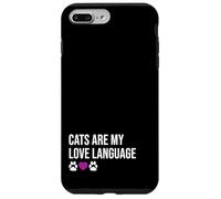 Funny Cats Are My Love Diseño de Lenguaje Carcasa para iPhone 7 Plus/8 Plus