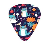 Funny Cats Birds And Flowers Guitar Paddle 12 Pack Guitar Picker Suitable for Bass Guitar E-Guitar Soundband Guitar Yukrili