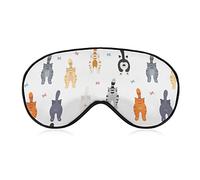 Funny Cats Butts Sleep Mask Cute Animal Blindfold para dormir Elastic Blackout Eye Mask Cover para toda la noche de sueño, viaje y siesta