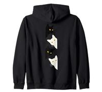 Funny Cats Cute Peeking Cats Gráfico Sudadera con Capucha