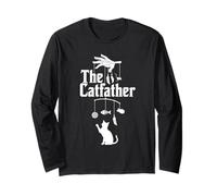 Funny Cats El Catfather Manga Larga