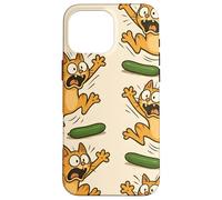 Funny Cats Jumping from Cucumbers Cartoon Pet Humor Carcasa para iPhone 16 Pro MAX