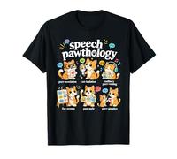 Funny Cats Terapia del Habla Patólogo del lenguaje Terapeuta SLP Camiseta