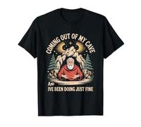 Funny Cave Man Sarcástico Dicho Salir Bien Camiseta