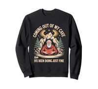 Funny Cave Man Sarcástico Dicho Salir Bien Sudadera