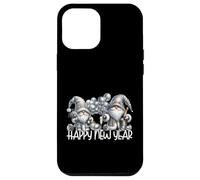 Funny Champagne Drinking GNOME Couple Happy New Year Party Carcasa para iPhone 12 Pro MAX