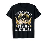 Funny Champagne Grandparents Did You GNOME It`s My Birthday Camiseta
