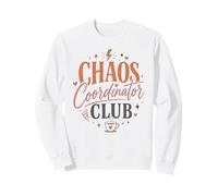 Funny Chaos Coordinator Club Mom Life Café Humor Arte Sudadera
