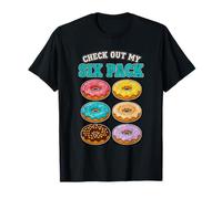 Funny Check out My Six Pack Novelty Donuts Men's Pack Camiseta