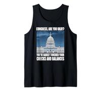 Funny Checks and Balances Meme Congress Political Joke Gag Camiseta sin Mangas