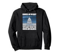 Funny Checks and Balances Meme Congress Political Joke Gag Sudadera con Capucha