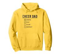 Funny Cheer Dad Orgullosa Animadora Padre Animadora Liderando Hombres Sudadera con Capucha