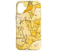 Funny Cheese Pattern for Food Lovers and Cheese Addicts Carcasa para iPhone 16 Plus