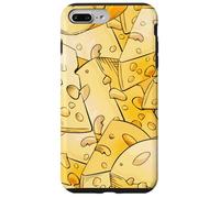 Funny Cheese Pattern for Food Lovers and Cheese Addicts Carcasa para iPhone 7 Plus/8 Plus