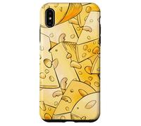 Funny Cheese Pattern for Food Lovers and Cheese Addicts Carcasa para iPhone XS MAX
