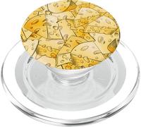 Funny Cheese Pattern for Food Lovers and Cheese Addicts PopSockets PopGrip para MagSafe