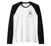 Funny Chef Pocket Pal Cute Chef Cocina Culinaria Camiseta Manga Raglan